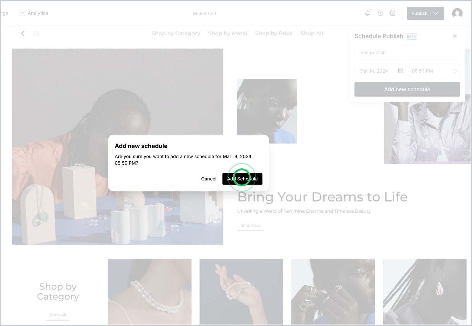 How do I schedule updates in Nav? — step 7