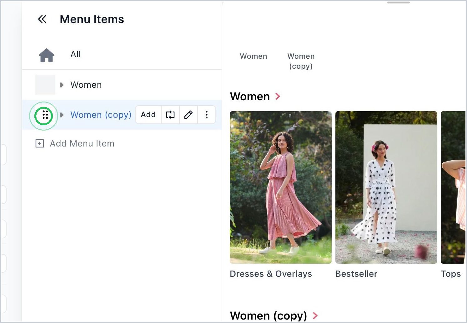 How do I Move a Menu or Sub-Menu? — step 8