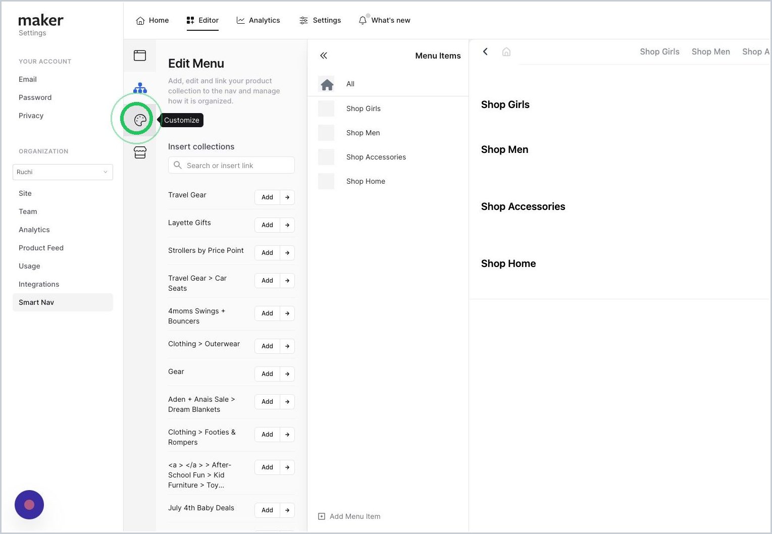 How do I auto-hide the mobile bottom bar for users? — step 1