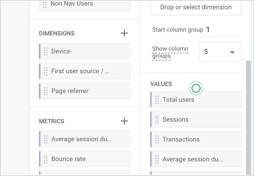 Step-by-Step Guide: Creating Nav vs No Nav Report in GA4 — step 10