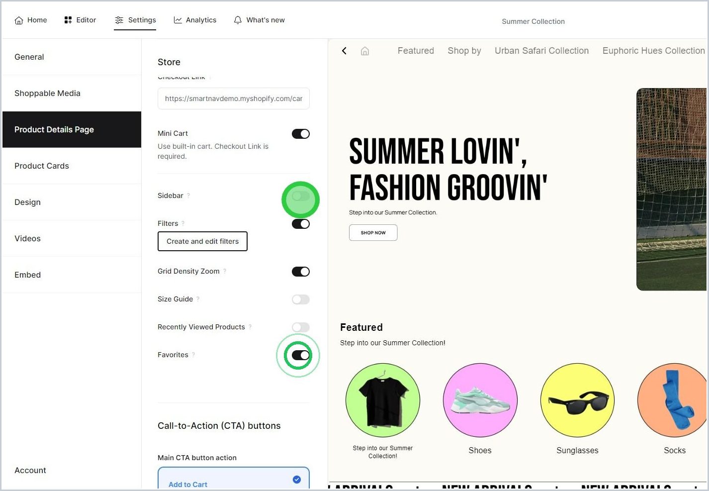 Enabling Recently Viewed feature in Maker Nav — step 4