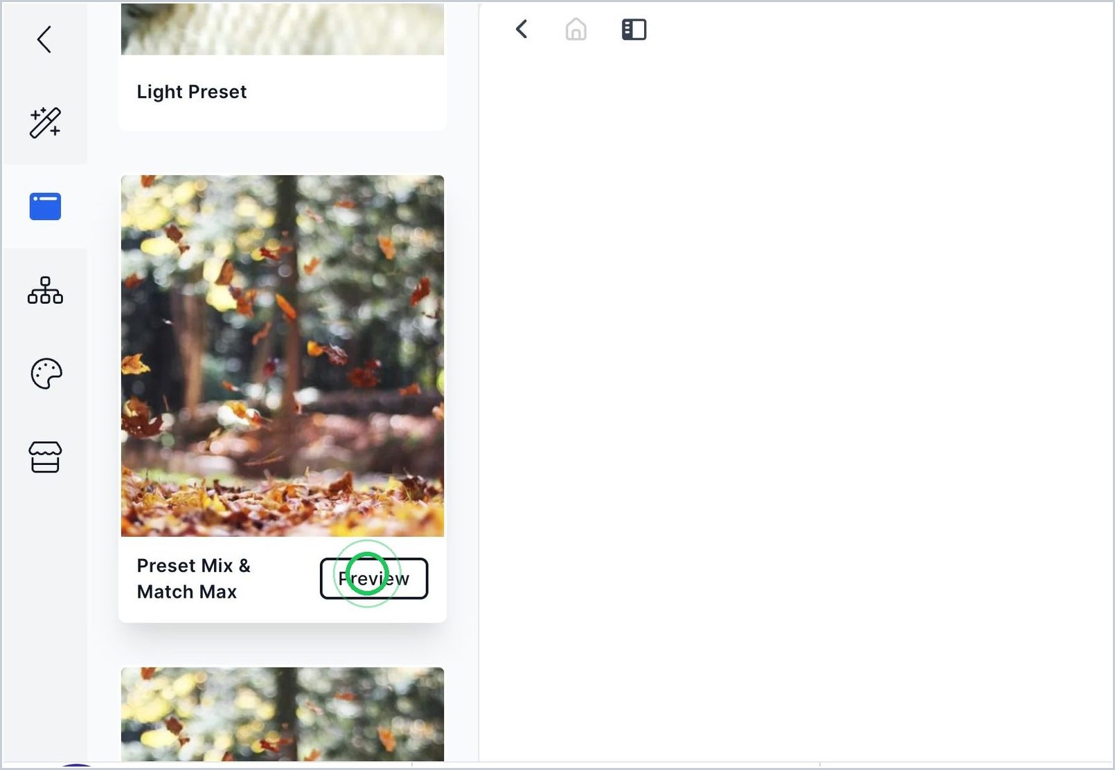 How do I select a template? — step 3