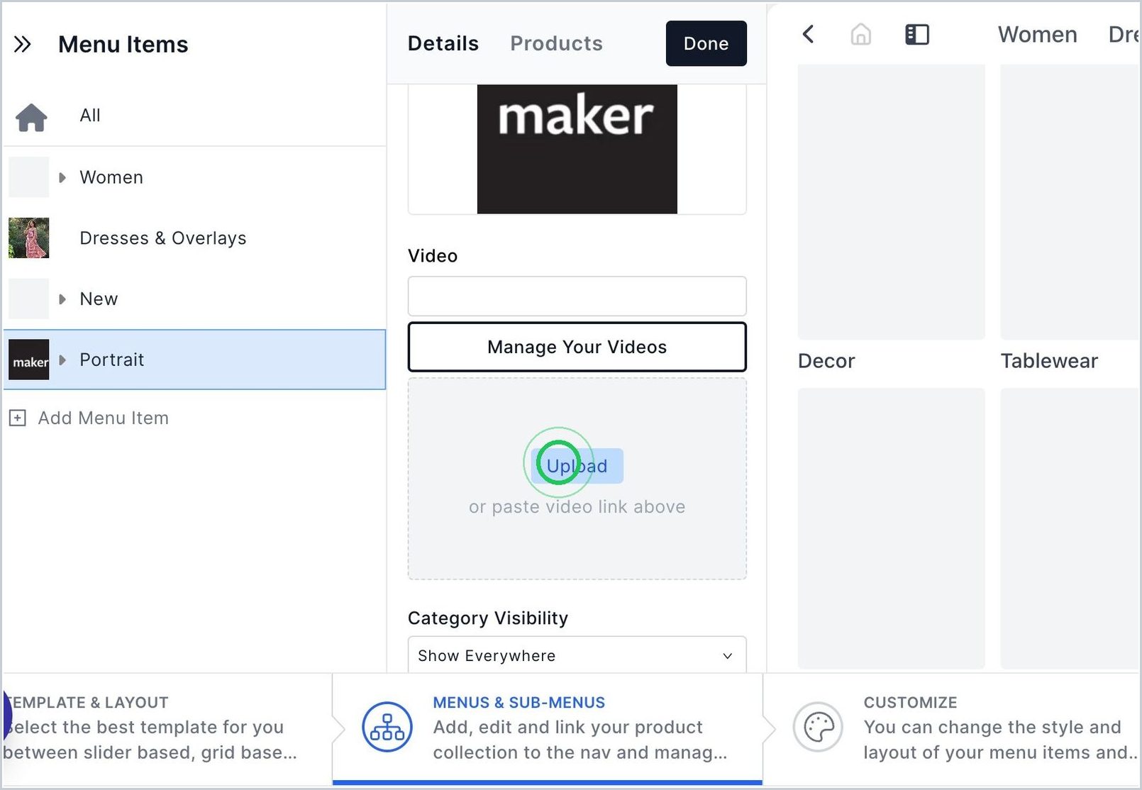 How do I add video in my Nav? — step 2