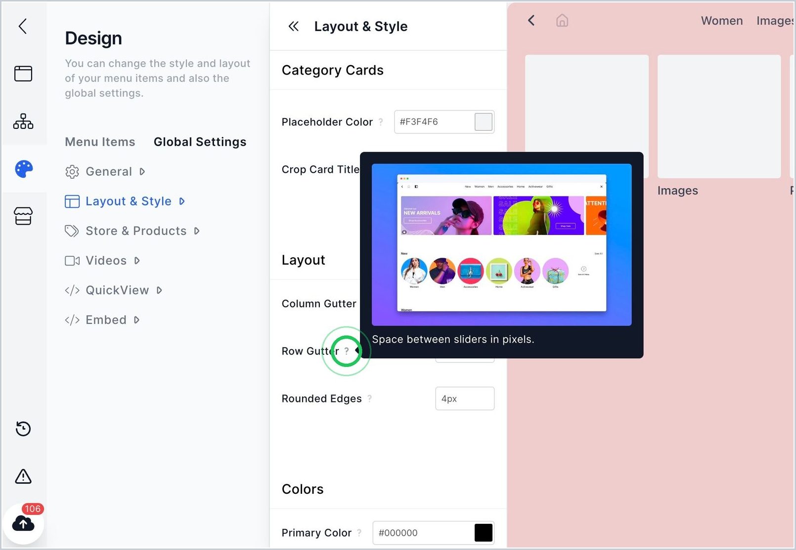 How can I add PDP Gallery Padding? — step 2