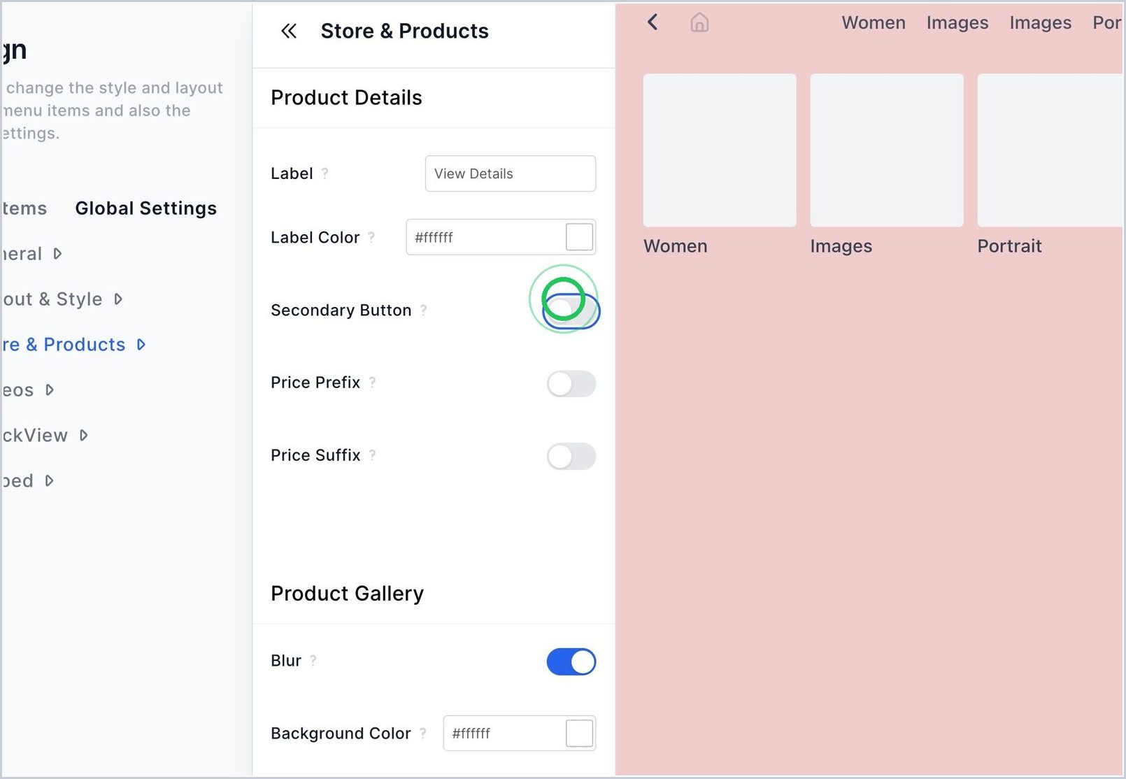How can I add a secondary button? — step 2