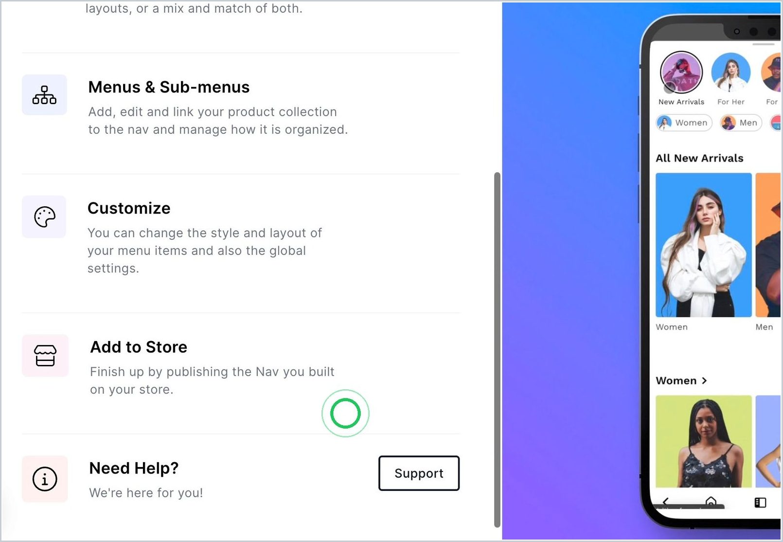 What is the overall process of creating a Nav to going live with it? — step 6