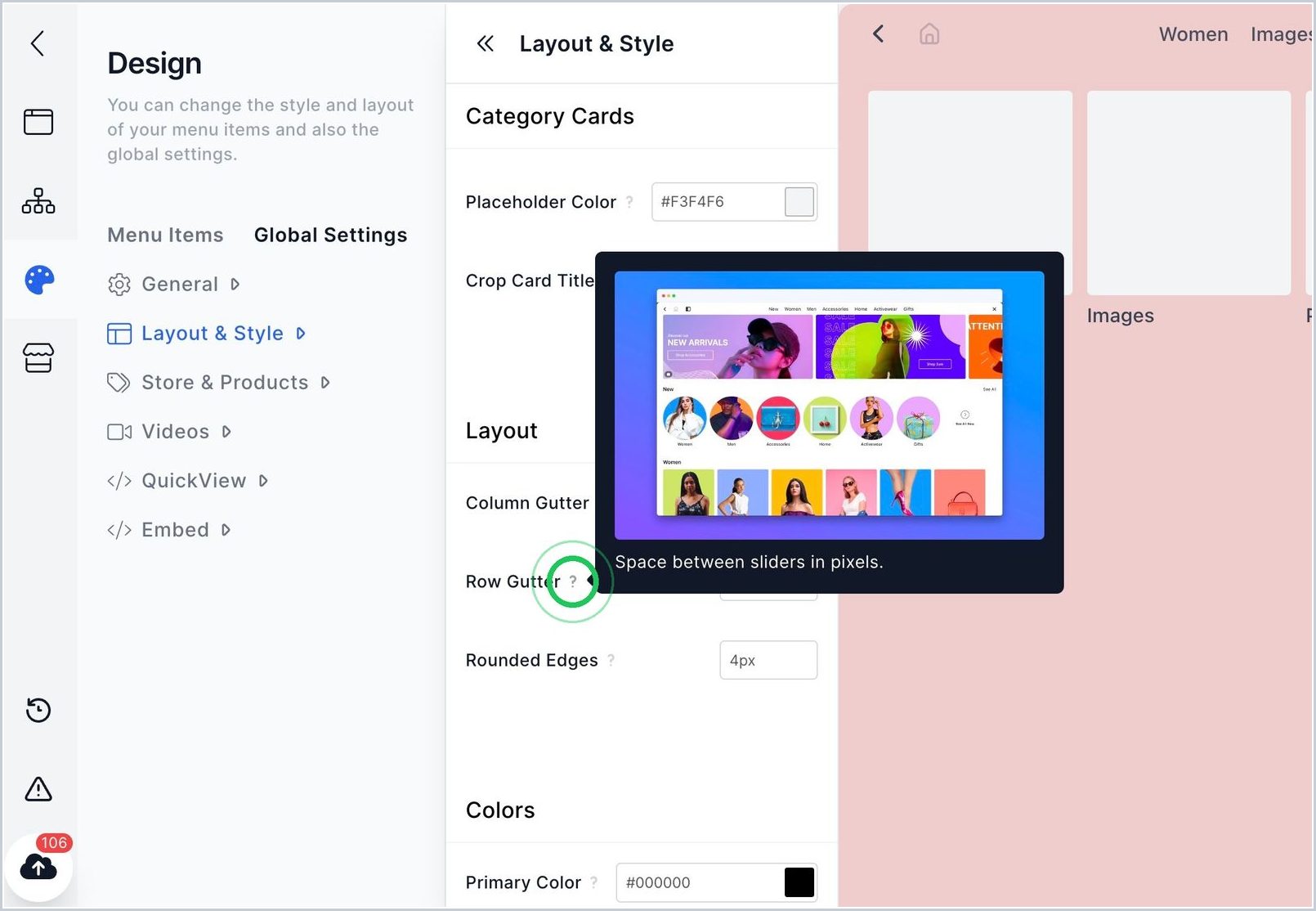 How can I add PDP Gallery Padding? — step 1