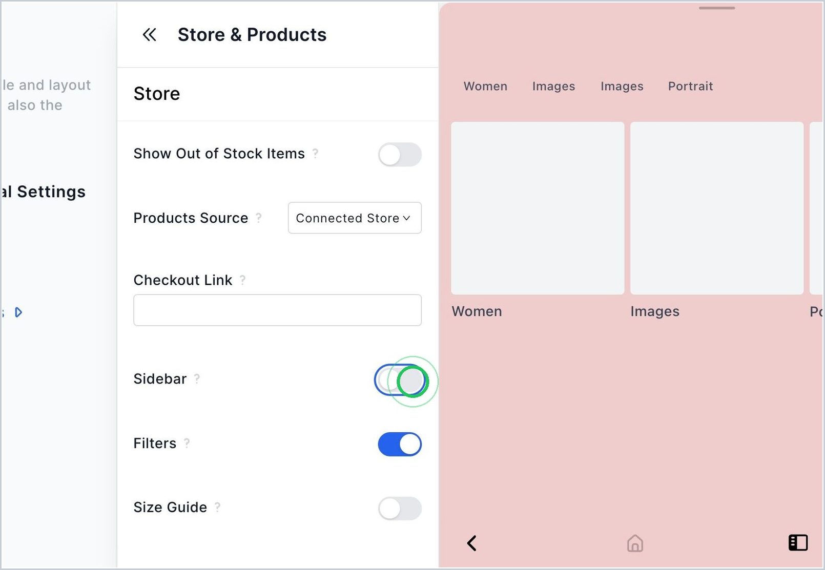 How can I Enable Sidebar? — step 2